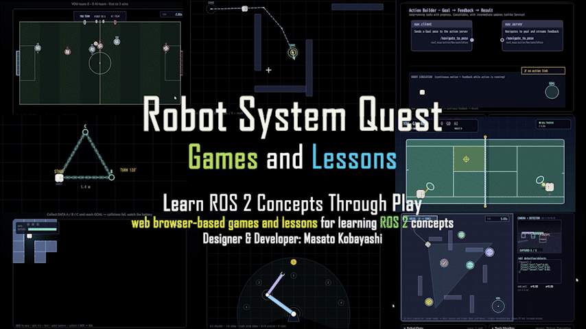 Robot System Quest: Games and Lessons